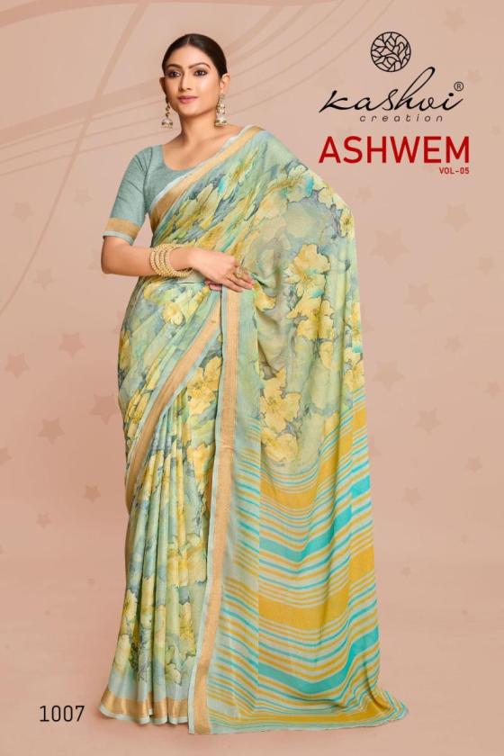 KASHVI-CREATION-ASHWEM-VOL-5-DULL-MOSS-WITH-VISCOSE-BORDER-SAREE-CATALOGUE-10