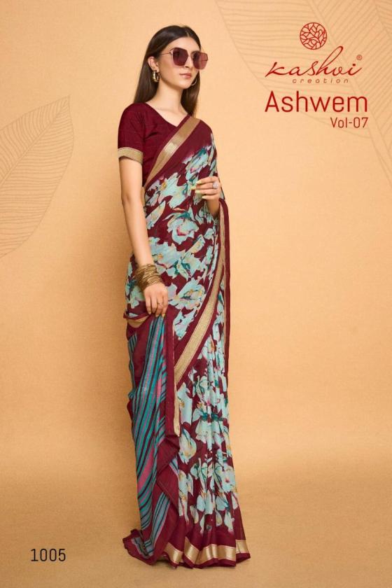 KASHVI-CREATION-ASHWEM-VOL-7-DULL-MOSS-WITH-VISCOSE-BORDER-BEAUTIFUL-SAREE-CATALOGUE-6