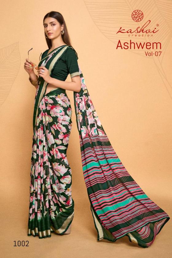 KASHVI-CREATION-ASHWEM-VOL-7-DULL-MOSS-WITH-VISCOSE-BORDER-BEAUTIFUL-SAREE-CATALOGUE-8