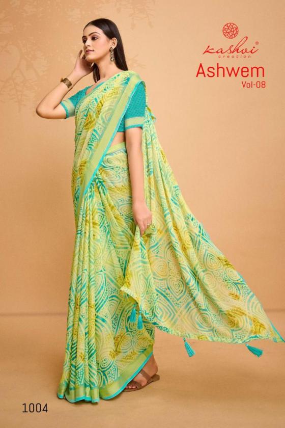 KASHVI-CREATION-ASWEM-VOL-8-DULL-MOSS-VISCOSE-BORDER-8-PCS-BEAUTIFUL-SAREE-CATALOGUE-9