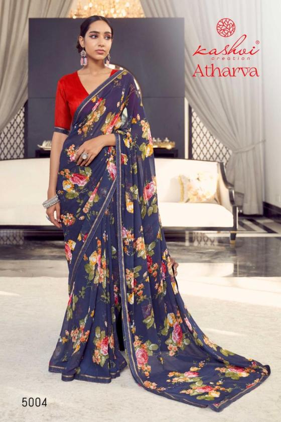 KASHVI-CREATION-ATHARVA-WEIGHTLESS-BEAUTIFUL-8-PCS-SAREE-CATALOGUE-2