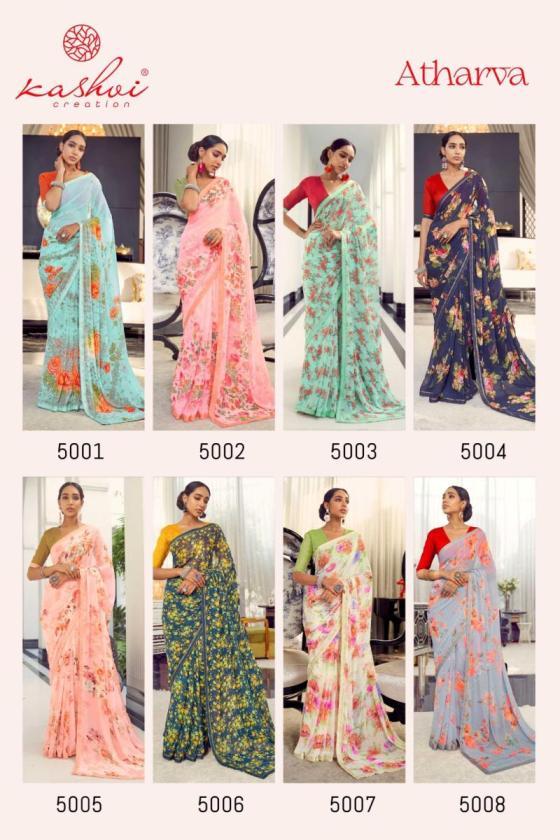 KASHVI-CREATION-ATHARVA-WEIGHTLESS-BEAUTIFUL-8-PCS-SAREE-CATALOGUE-4