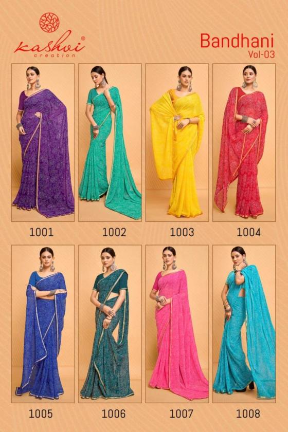 KASHVI-CREATION-BANDHANI-VOL-3-8-PCS-BEAUTIFUL-MAJOR-GEORGETTE-SAREE-CATALOGUE-11