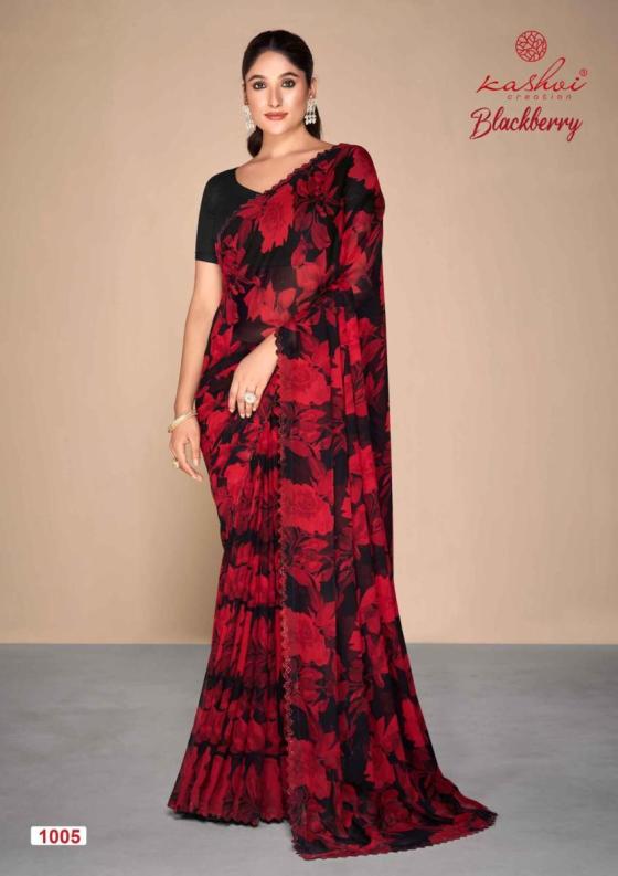 KASHVI-CREATION-BLACKBERRY-PURE-GEORGETTE-WIT-SWAROVSKI-CUTWORK-LACE-BEAUTIFUL-RED-AND-BLACK-SAREE-DESIGNER-SAREE-CATALOGUE-4