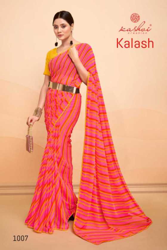 KASHVI-CREATION-KALASH-GEORGETTE-LEHARIYA-BEAUTIFUL-SAREE-CATALOGUE-3