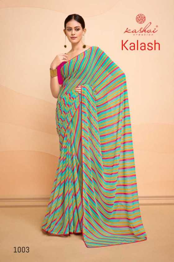 KASHVI-CREATION-KALASH-GEORGETTE-LEHARIYA-BEAUTIFUL-SAREE-CATALOGUE-7