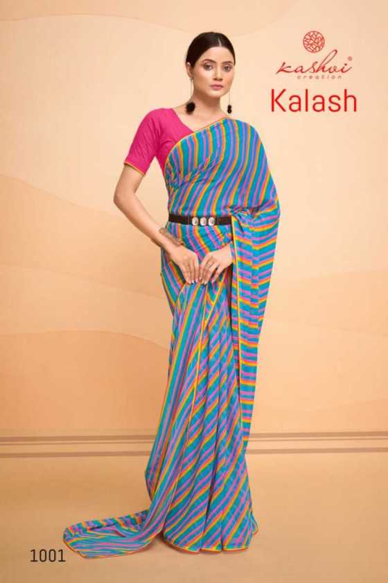 KASHVI-CREATION-KALASH-GEORGETTE-LEHARIYA-BEAUTIFUL-SAREE-CATALOGUE-9