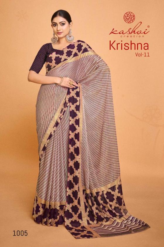 KASHVI-CREATION-KRISHNA-VOL-11-CHIFFON-BRASSO-FOIL-SAREE-CATLOG-7