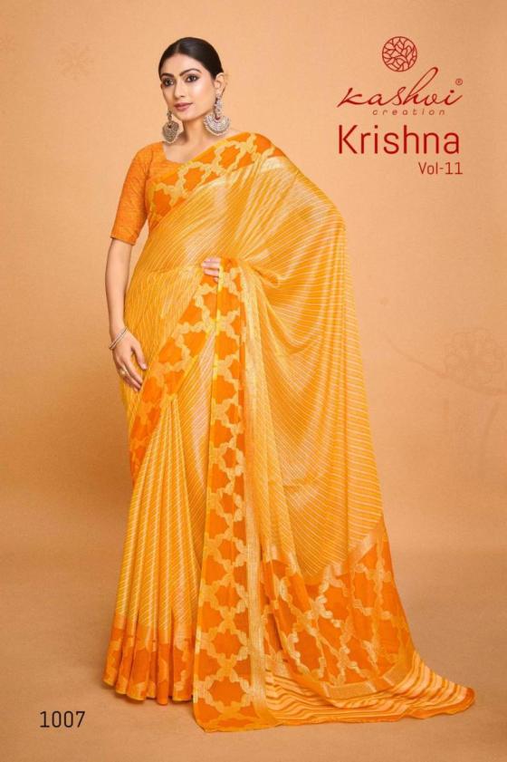 KASHVI-CREATION-KRISHNA-VOL-11-CHIFFON-BRASSO-FOIL-SAREE-CATLOG-9