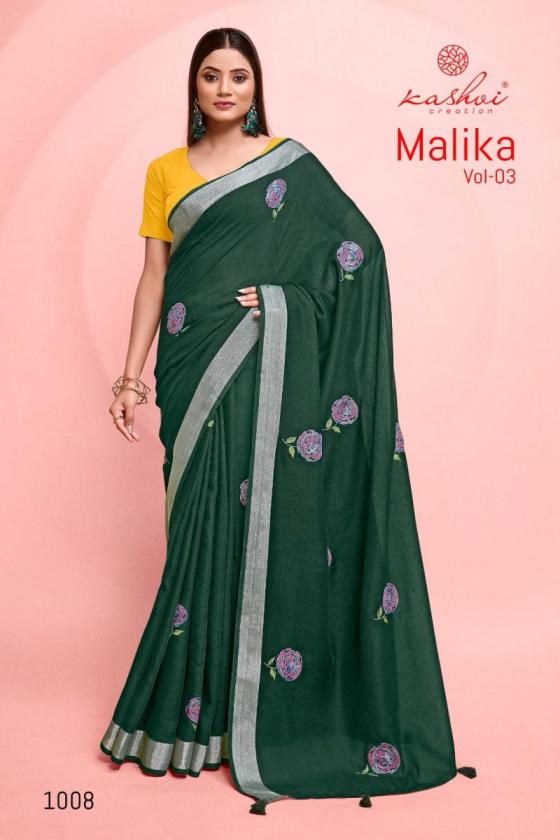 KASHVI-CREATION-MALIKA-VOL-3-PURE-LINEN-WITH-MULTI-EMBROIDERY-WORK-AND-CONTRAST-BLOUSE-SAREE-CATALOGUE-3