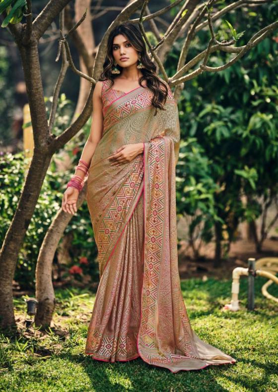 KASHVI-CREATION-SAROJ-VOL-7DULL-MOSS-BRASSO-SAREE-CATOLG-4