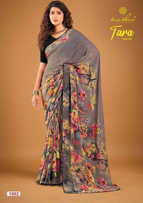 KASHVI-CREATION-TARA-VOL-2WEIGHTLESS-WITH-SWAROVSKI-LACE-BEAUTIFUL-SAREE-CATALOGUE-8