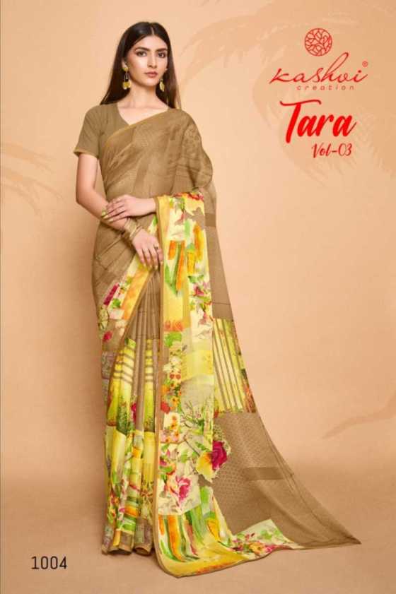 KASHVI-CREATION-TARA-VOL-3-WEIGHTLESS-WITH-AWAROSKI-LACE-8-PCS-BEAUTIFUL-SAREE-CATALOGUE-2