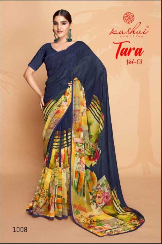 KASHVI-CREATION-TARA-VOL-3-WEIGHTLESS-WITH-AWAROSKI-LACE-8-PCS-BEAUTIFUL-SAREE-CATALOGUE-8