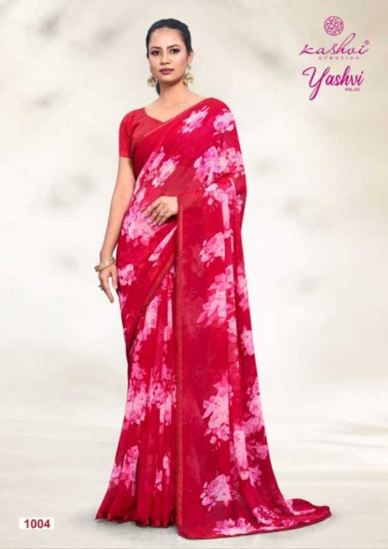 KASHVI-CREATION-YASHVI-VOL-3-GEORGETTE-8PCS-BEAUTIFUL-SAREE-CATALOGUE-1