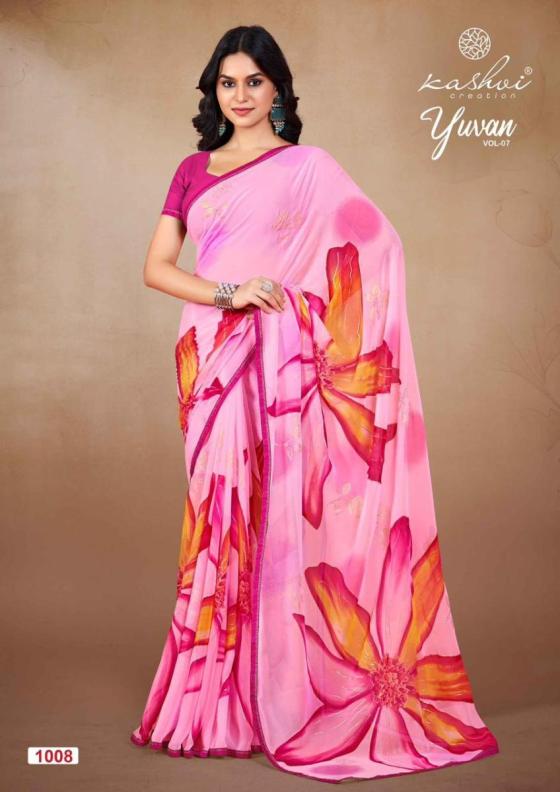 KASHVI-CREATION-YUVAN-7-GEORGETTE-FOIL-BEAUTIFUL-SAREE-CATALOGUE-1