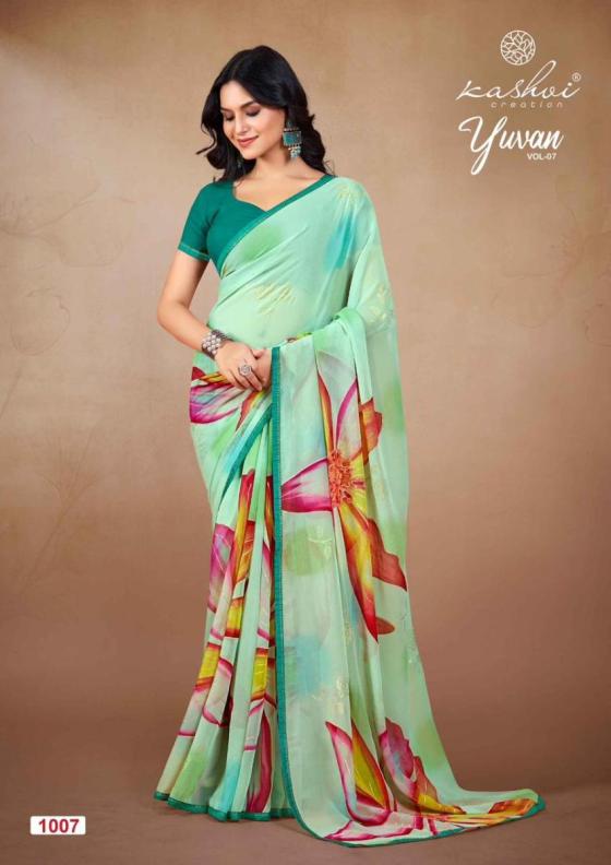 KASHVI-CREATION-YUVAN-7-GEORGETTE-FOIL-BEAUTIFUL-SAREE-CATALOGUE-10