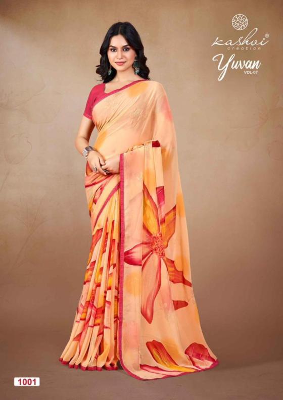 KASHVI-CREATION-YUVAN-7-GEORGETTE-FOIL-BEAUTIFUL-SAREE-CATALOGUE-2