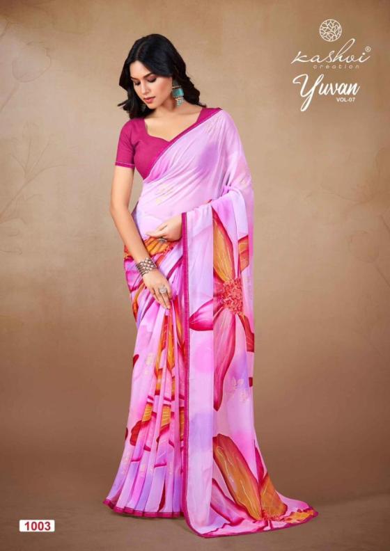 KASHVI-CREATION-YUVAN-7-GEORGETTE-FOIL-BEAUTIFUL-SAREE-CATALOGUE-5