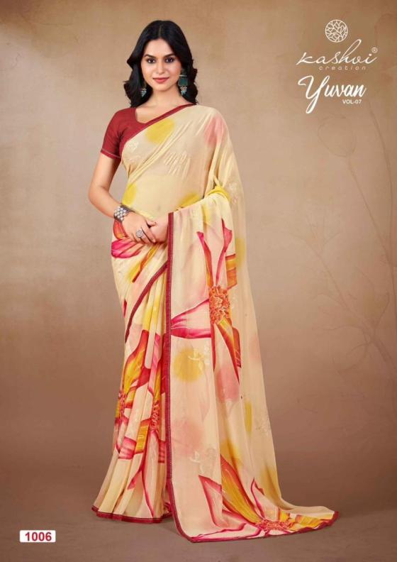 KASHVI-CREATION-YUVAN-7-GEORGETTE-FOIL-BEAUTIFUL-SAREE-CATALOGUE-8