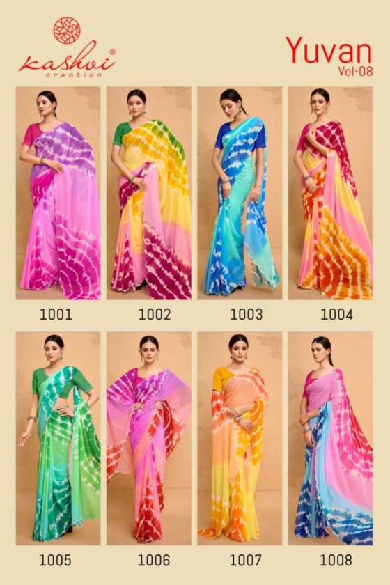 KASHVI-CREATION-YUVAN-VOL-8-GEORGETTE-SAREES-CATALOGUE-11