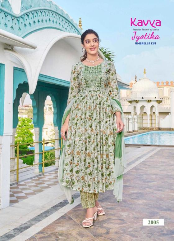 KAVAYA-JYOTICA-VOL-2-UMBRELLA-CUT-CAPSULE-FOIL-PRINT-TOP-AND-CAPSULE-PRINT-BOTTOM-WITH-NAZLEEN-CHIFFON-DUPATTA-AND-EMBROIDERY-ON-NECK-KURTI-CATALOGUE-8