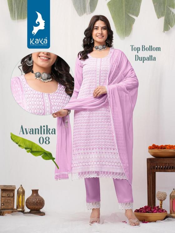 KAVYA-KURTI-AVANTIKA-REYON-CHICKEN-WORK-3-PIECE-STRAIGHT-CUT-KURTI-CATALOGUE-4