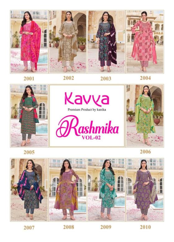 KAVYA-RASHMIKA-VOL-2RAYON-FOIL-PRINT-BOTTOM-CHANDERI-COTTON-DUPATTA-WITH-STRAIGHT-KURTI-EMBROIDERY-TOP-CHANDERI-DUPATTA-KURTI-CATALOGUE-1