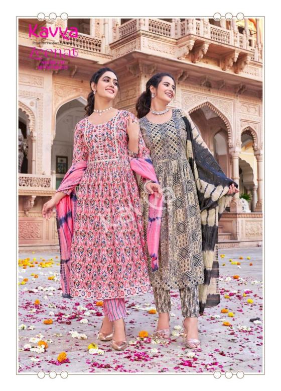 KAVYA-ZEENAT-NAYRA-CUT-CAPSULE-FOI-PRINT-TOP-AND-PRINT-BOTTOM-WITH-CHANDERI-SEQUENCE-DUPATTA-BEAUTIFUL-KURTI-PANT-DUPATTA-CATLOG-1