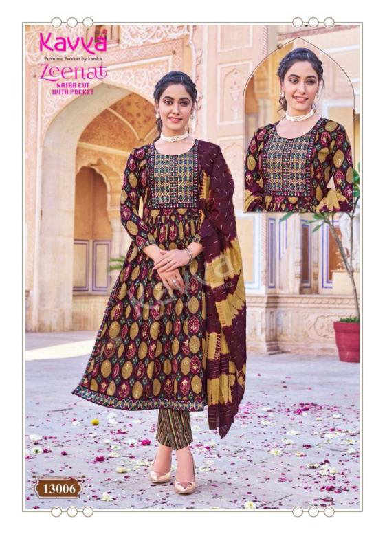 KAVYA-ZEENAT-NAYRA-CUT-CAPSULE-FOI-PRINT-TOP-AND-PRINT-BOTTOM-WITH-CHANDERI-SEQUENCE-DUPATTA-BEAUTIFUL-KURTI-PANT-DUPATTA-CATLOG-11