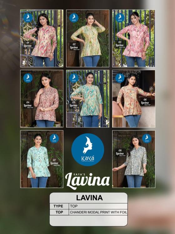 KAYA-KURTIS-LAVINA-CHANDERI-MODAL-PRINT-WITH-FOIL-BEAUTIFUL-KURTI-TOPS-CATALOGUE-6