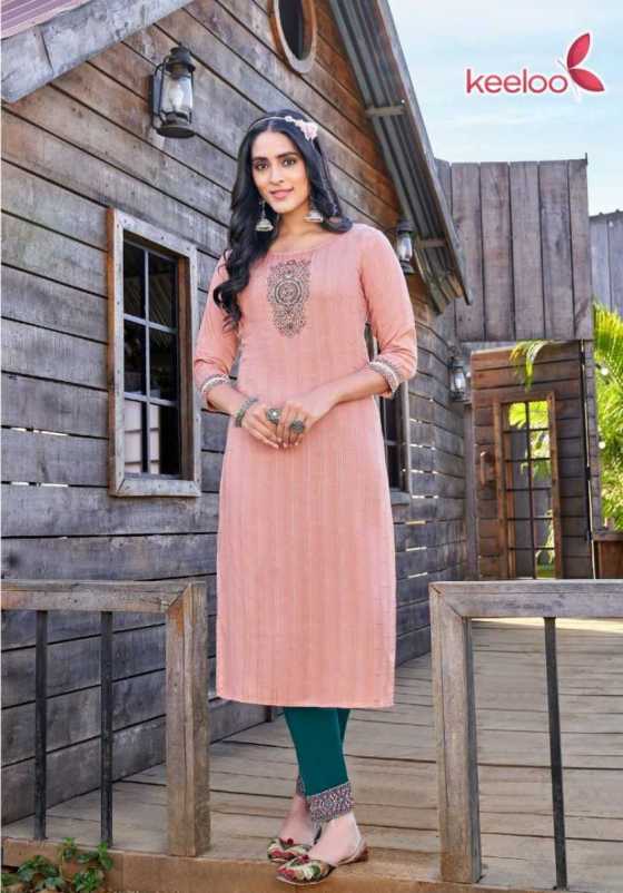 KEELOO-GULAB-VOL-1-HEAVY-DOBBY-RAYON-WITH-HAND-WORK-4-WAY-COTTON-LYCRA-WITH-BOTTOM-EMBROIDERY-WORK-KURTI-PANT-CATALOGUE-3