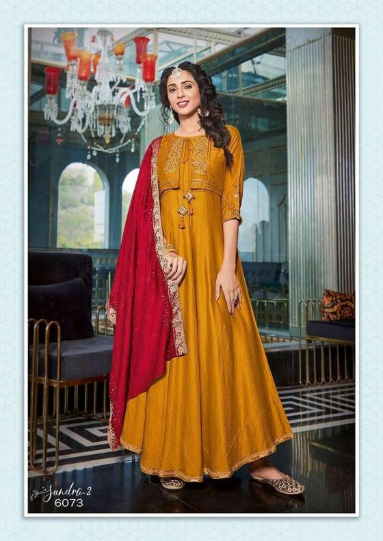 KOODEE-SUNDRA-2-FANCY-VISCOSE-WITH-PURE-VISCOSE-JACQAURD-DOBBY-WITH-EMBROIDERY-AND-KHATLI-WORK-BEAUTIFUL-KURTI-DUPATTA-CATALOGUE-1