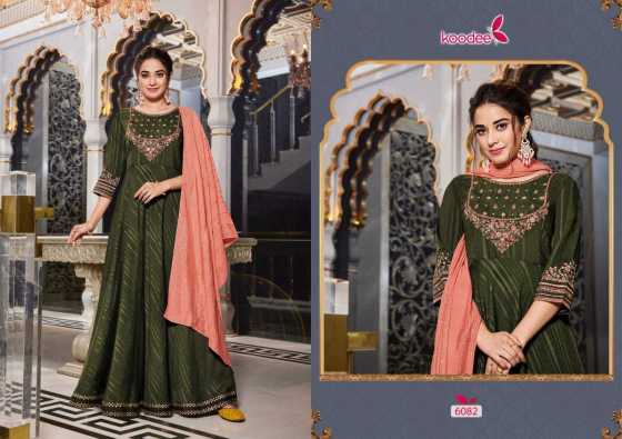 KOODEE-SUNDRA-3-FANCY-VISCOSE-WITH-PURE-VISCOSE-JACQUARD-DOBBY-DUPATTA-WITH-EMBROIDERY-KHATLI-WORK-KURTI-CATALOGUE-1