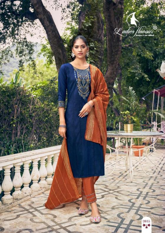 LADIES-FLAVOUR-PARAMPARA-2-HEAVY-CHINON-WITH-EMBROIDERY-SEQUENCE-WORK-AND-CHANDERI-VISCOSE-WEAVING-DUPATTA-BEAUTIFUL-KURTI-CATALOGUE-4