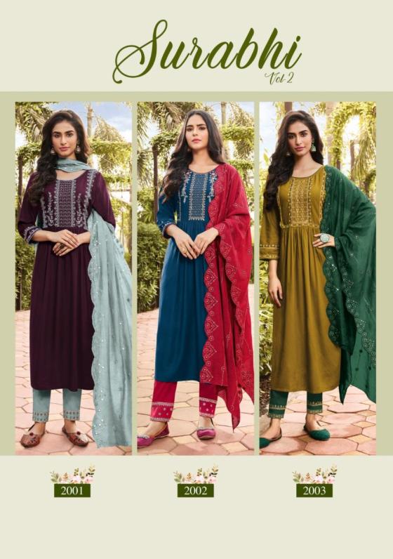 LADIES-FLAVOUR-SURABHI-VOL-2-HEAVY-RAYON-WEAVING-DESIGN-WITH-HEAVY-EMBROIDERY-WORK-BEUTIFUL-KURTI-PANT-DUPATTA-CATALOGUE-2