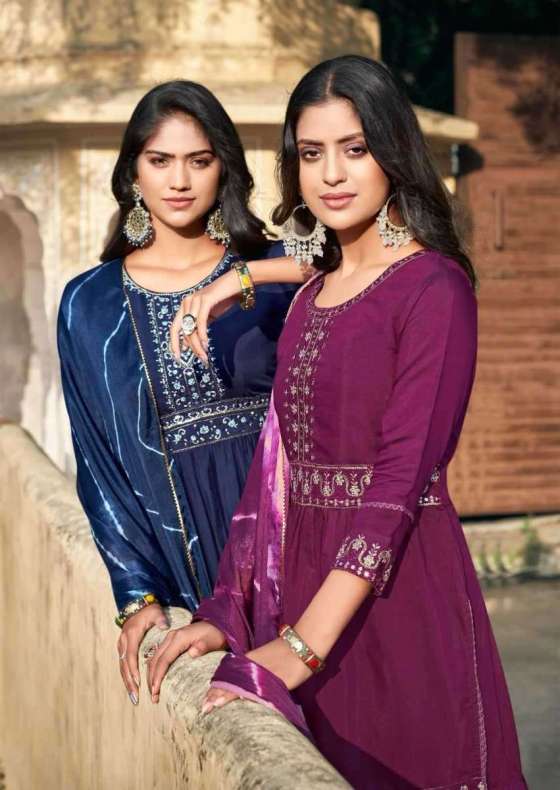 LADIIES-FLAVOUR-RANGAT-CHANDERI-VISCOSE-WITH-EMBROIDERY-MIRROR-WORK-WITH-COTTON-FULL-INNER-KURTI-PANT-DUPATTA-CATALOGUE-3