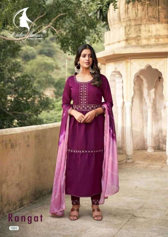 LADIIES-FLAVOUR-RANGAT-CHANDERI-VISCOSE-WITH-EMBROIDERY-MIRROR-WORK-WITH-COTTON-FULL-INNER-KURTI-PANT-DUPATTA-CATALOGUE-5