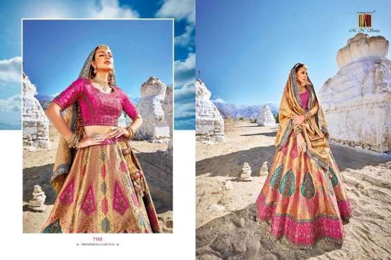 M.N.-7100-SERIES-BANARASI-SILK-JACQUARD-KALI-NEW-LEHENGA-CATLOG-15