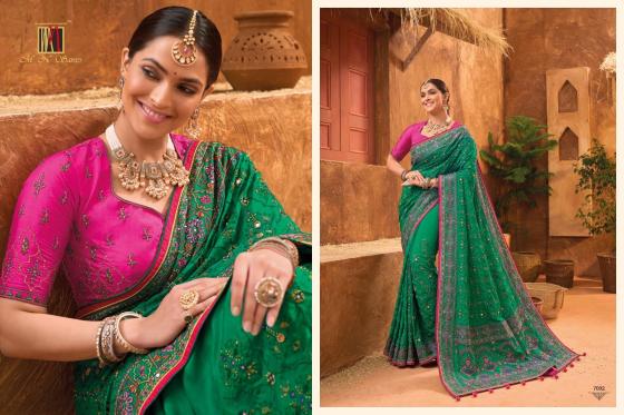 M.N-KACHHI-WORK-VOL-5-SERIES-7001-TO-7008-BANARSI-SILK-SAREE-WITH-PURE-KACHHI-WORK-DIAMOND-MIRROR-HEAVY-WORK-WEDDING-WEAR-DESIGNER-SAREE-CATALOGUE-14