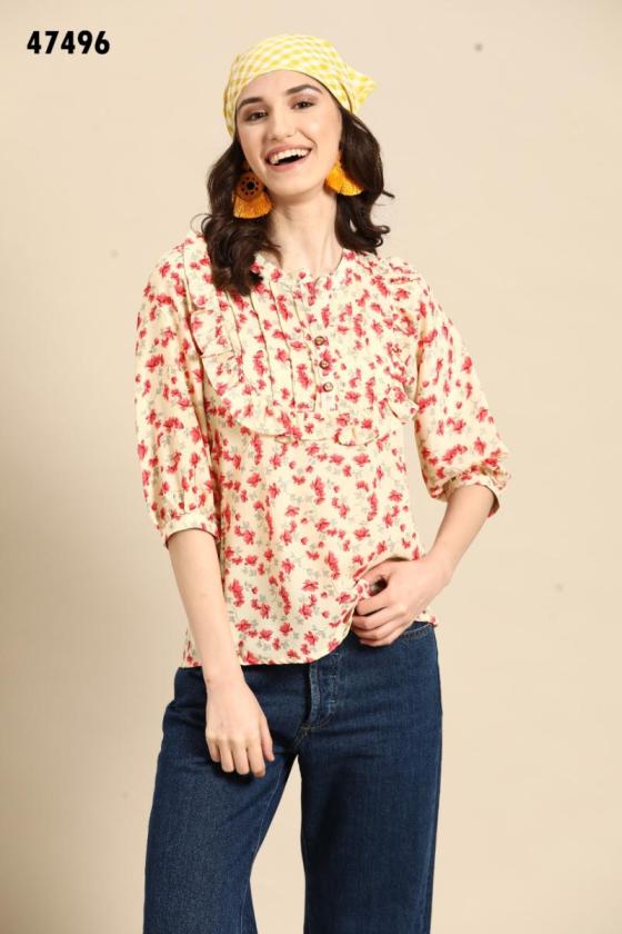 MAHOTSAV-KALI-POLLY-COTON-AND-POLY-CREPE-RAYON-BEAUTIFUL-DESIGNER-TOPS-CATALOGUE-12