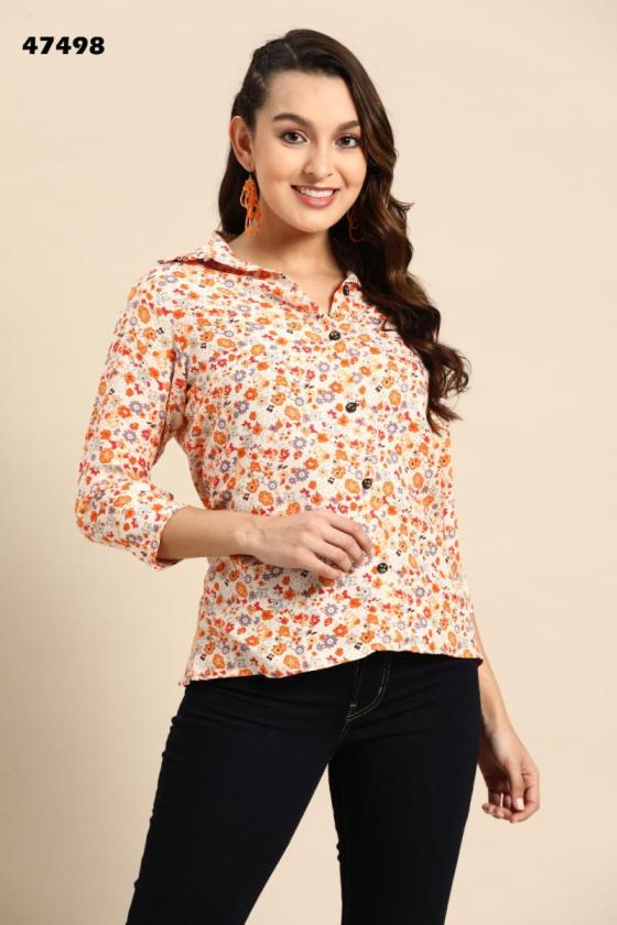 MAHOTSAV-KALI-POLLY-COTON-AND-POLY-CREPE-RAYON-BEAUTIFUL-DESIGNER-TOPS-CATALOGUE-5