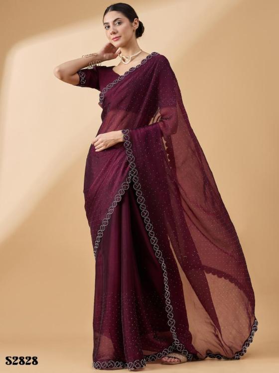 MAHOTSAV-RADHA-ORGANZA-STON-WORK-SWAROSKI-WORK-AND-UN-STITCHED-BLOUSE-SAREE-CATALOGUE-1