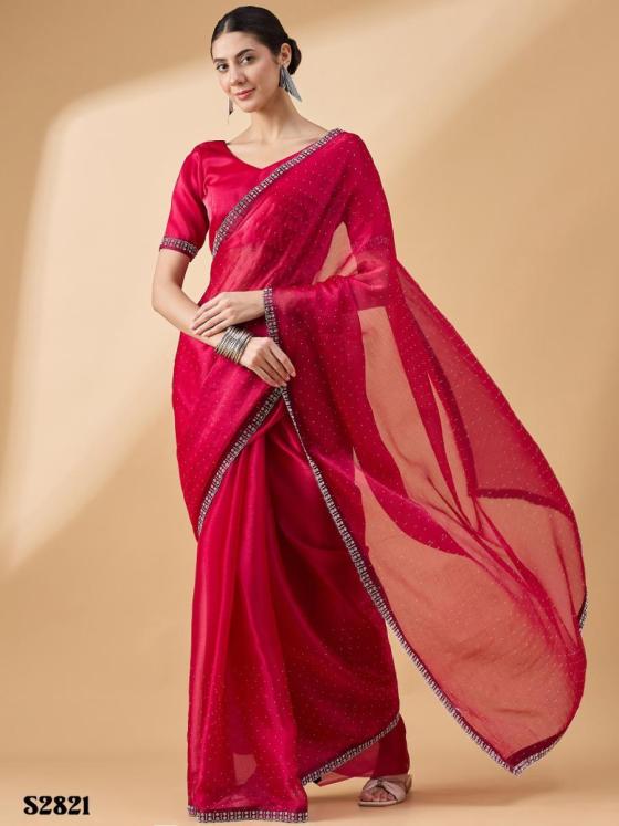 MAHOTSAV-RADHA-ORGANZA-STON-WORK-SWAROSKI-WORK-AND-UN-STITCHED-BLOUSE-SAREE-CATALOGUE-8