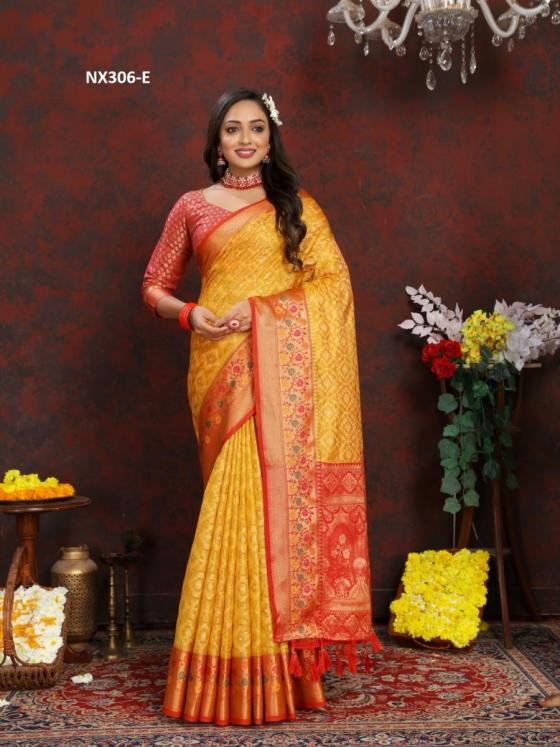 MARUTI-NX-D.NO-NX306A-TO-NX306-F-SOFT-ORGANZA-SILK-SAREE-MEENAKSHI-WEAWING-DESIGN-WITH-BROCADE-SILK-WEAWING-BLOUSE-SAREE-CATALOGUE-9