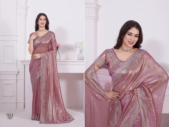 MEHEK-D.NO-754A-TO-754E-RAINA-NET-COATING-FABRIC-WITH-HEAVY-HANDWORK-DUBLE-COLOURED-ZIRCON-BORDER-SAREE-BLOUSE-CATLOG-1