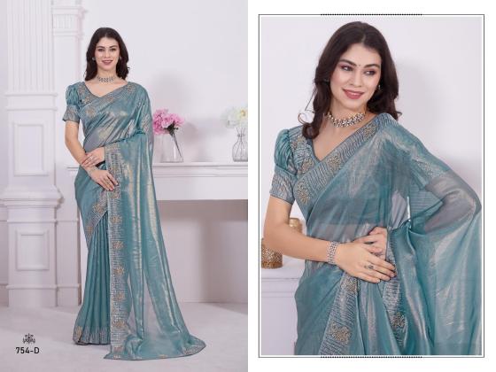 MEHEK-D.NO-754A-TO-754E-RAINA-NET-COATING-FABRIC-WITH-HEAVY-HANDWORK-DUBLE-COLOURED-ZIRCON-BORDER-SAREE-BLOUSE-CATLOG-13