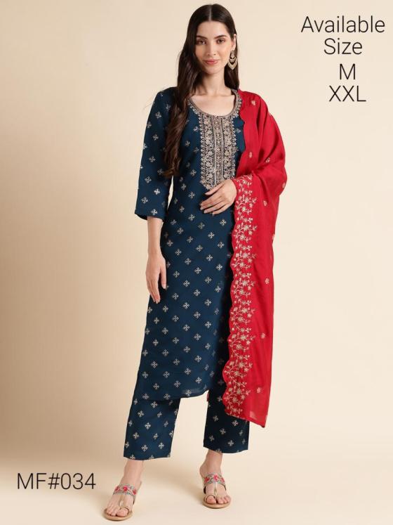 MESMORA-HEAVY-EMBROIDERED-PRINTED-SILK-COTTAN-READYMADE-KURTI-PANT-CATLOG-5