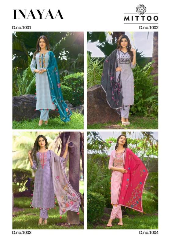 MITTOO-INNAYA-RAYON-PRINT-THREADWORK-HANDWORK-KURTI-PANT-DUPATTA-CATALOGUE-2