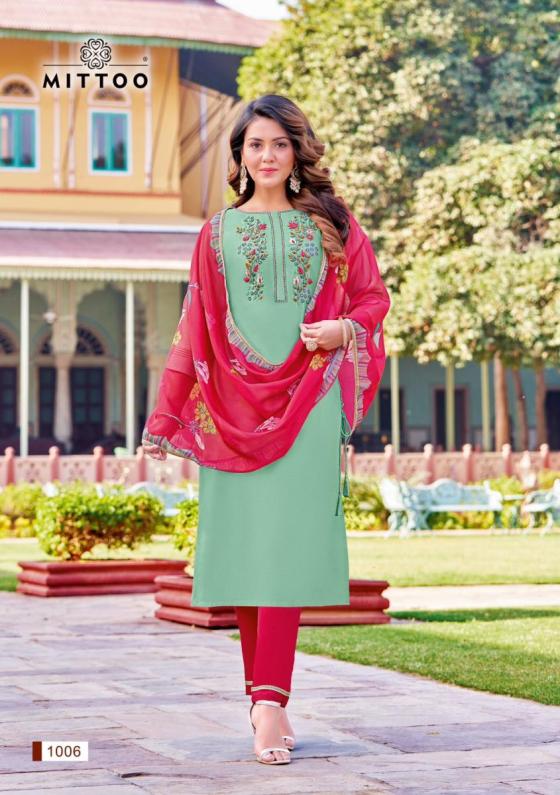 MITTOO-MADHUBALA-VISCOSE-WEAVING-THREAD-HANDWORK-WITH-COTTON-LYCRA-ORGANZA-PRINT-KURTI-PANT-DUPATTA-CATALOGUE-10